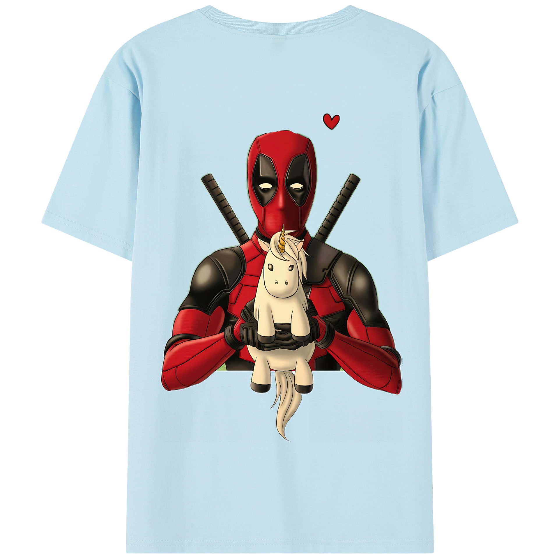 （画像用） Deadpool デッドプール 綿100％半袖Tシャツ（背面プリント）